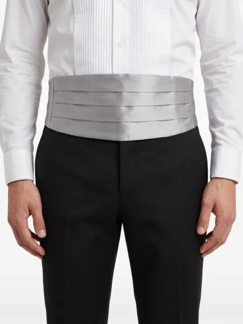 Brunello Cucinelli pleated silk cummerbund belt