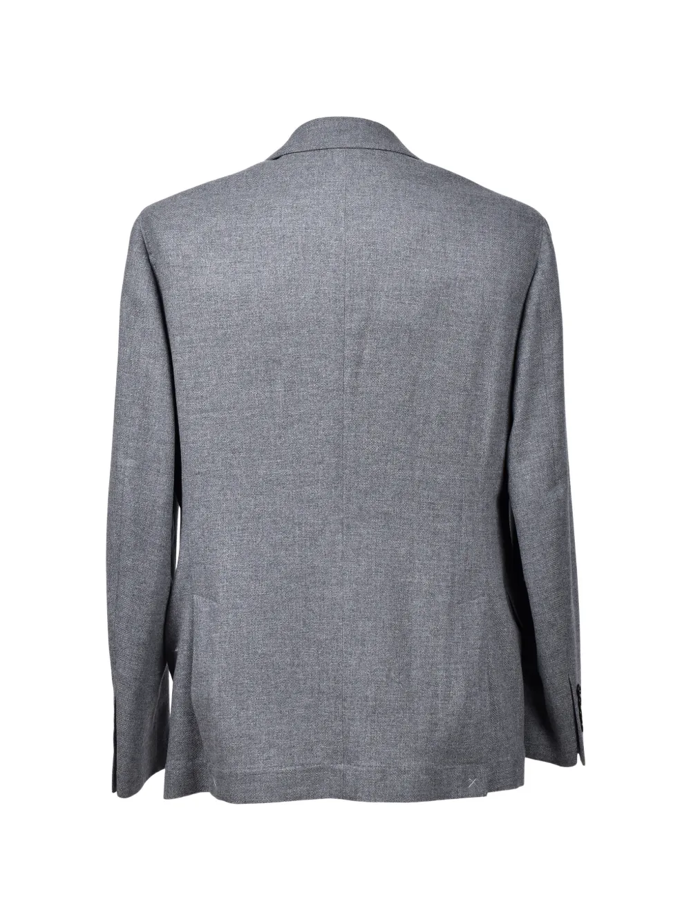  Brunello Cucinelli Blazer Monopetto Con Revers A Lancia - Grigio 