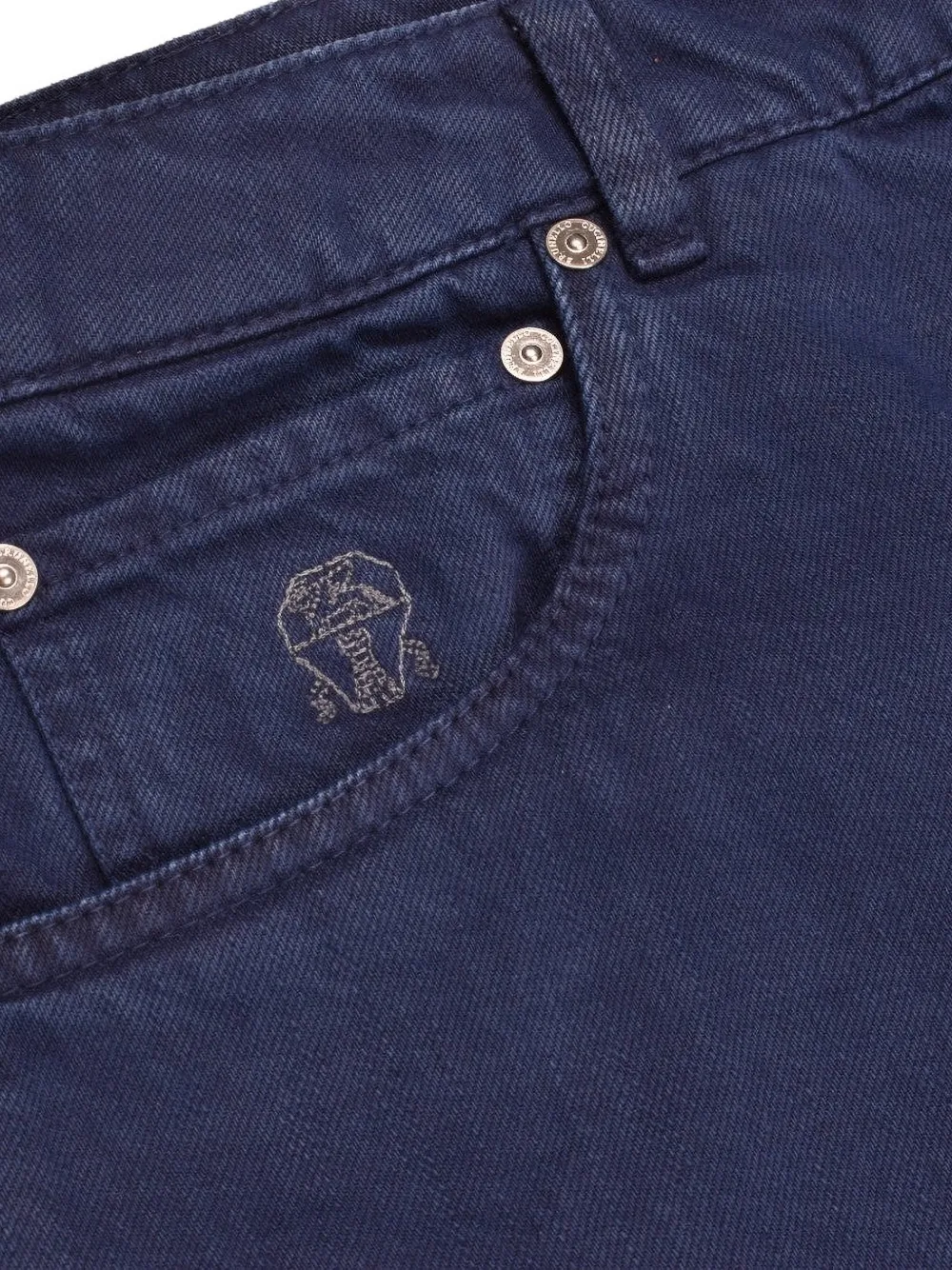 Brunello Cucinelli Straight jeans met vijf zakken Blauw