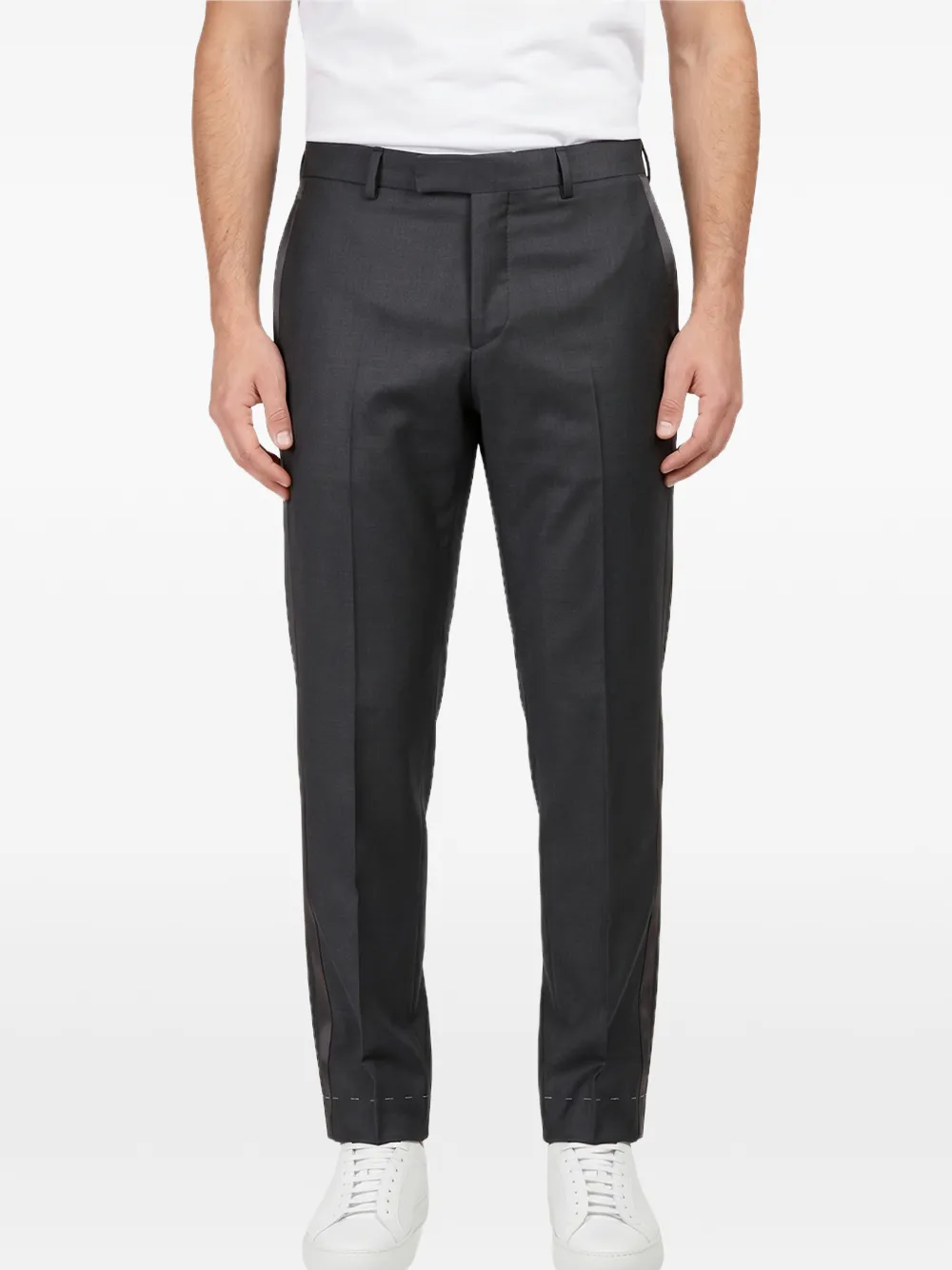 Brunello Cucinelli pressed-crease trousers
