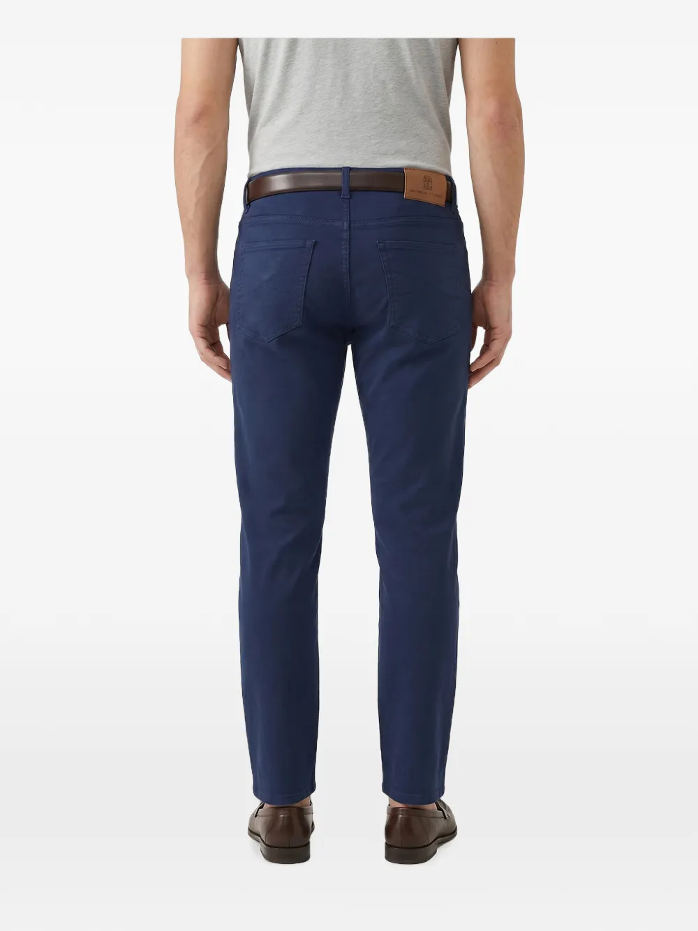 Brunello Cucinelli straight-leg trousers Blauw