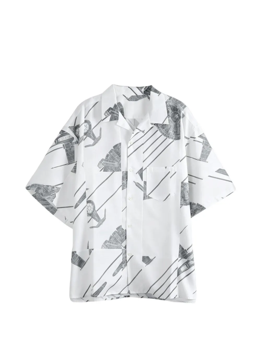 SILLAGE graphic-print short-sleeve shirt - White