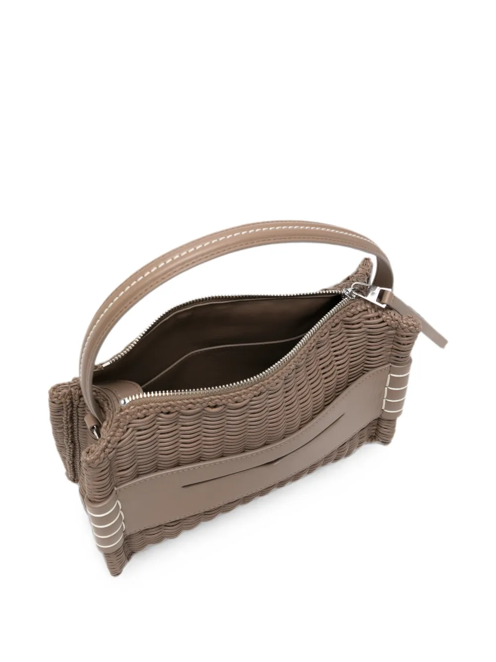 JW Anderson Geweven loafers met rits en shopper Bruin