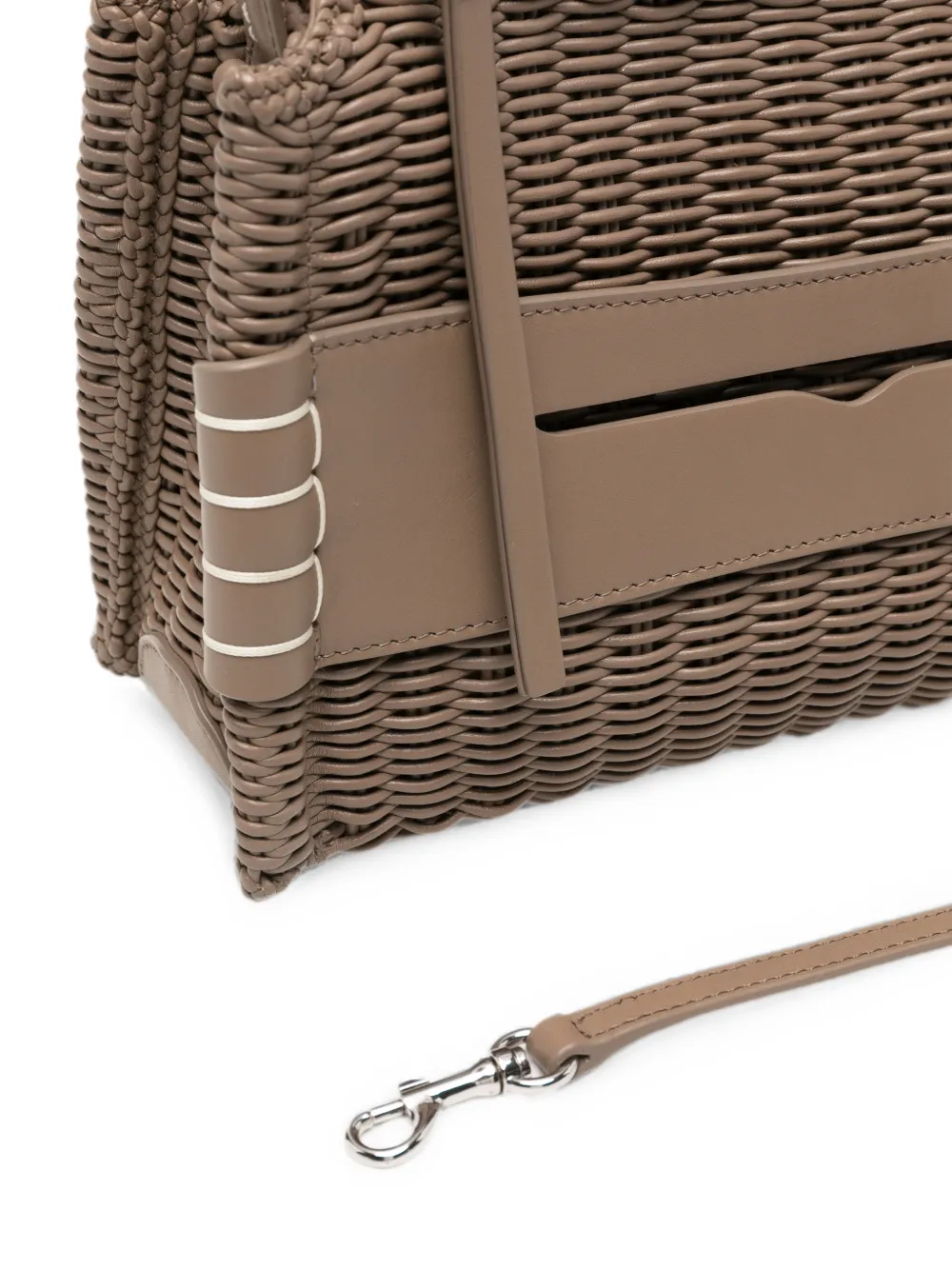 JW Anderson Geweven loafers met rits en shopper Bruin
