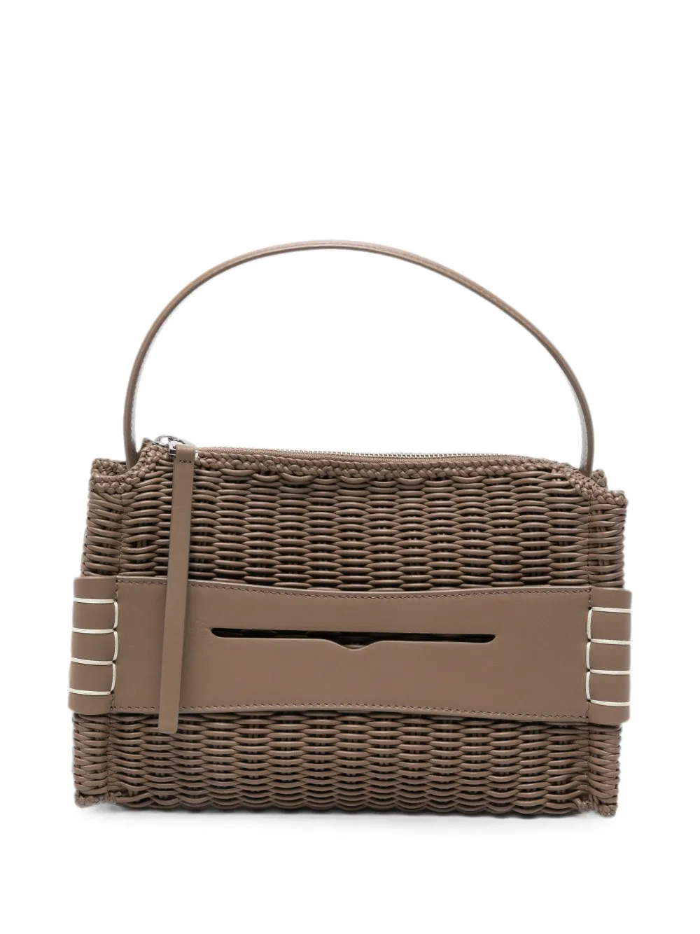 JW Anderson Geweven loafers met rits en shopper Bruin