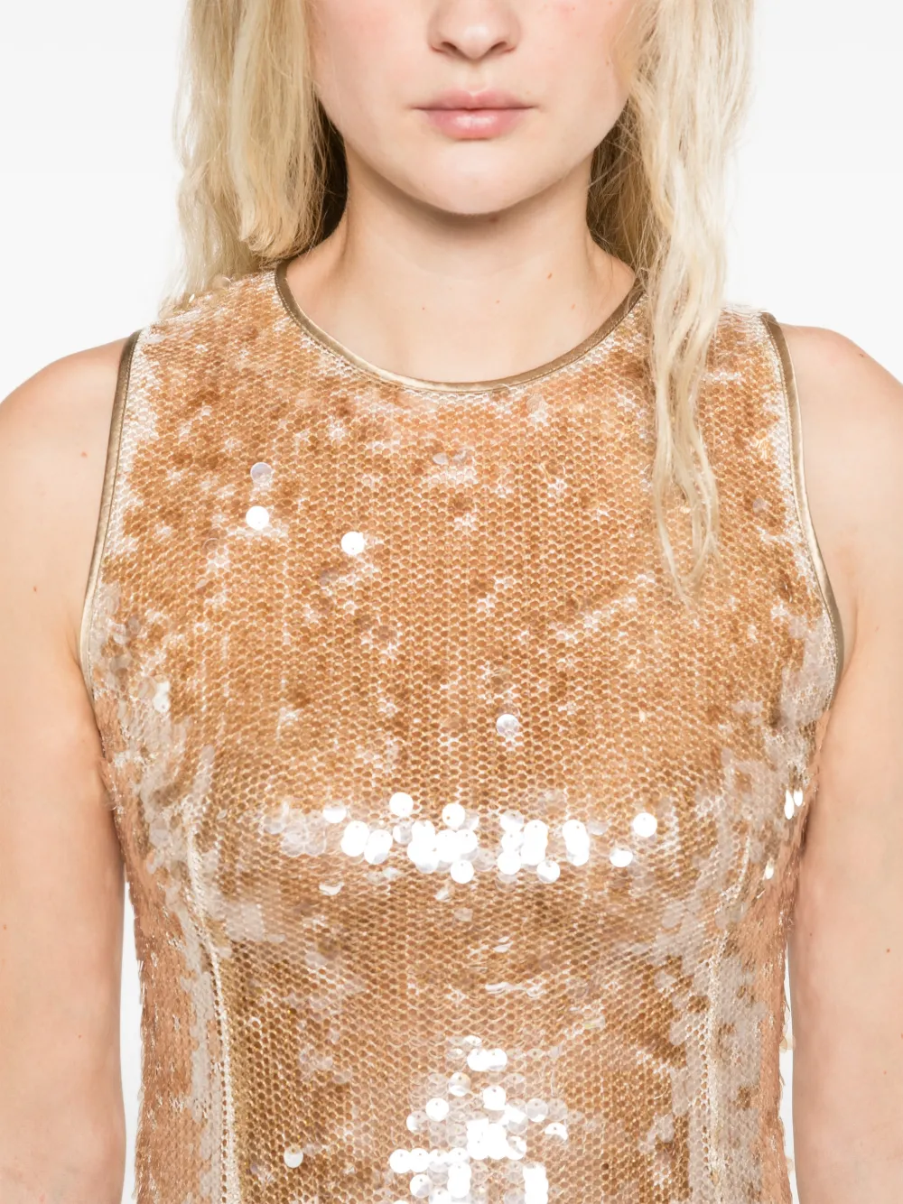 ALFIE Nori mini-jurk Goud