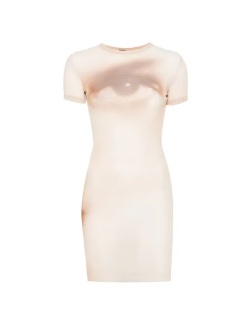 Jean Paul Gaultier short-sleeve crew neck mini dress