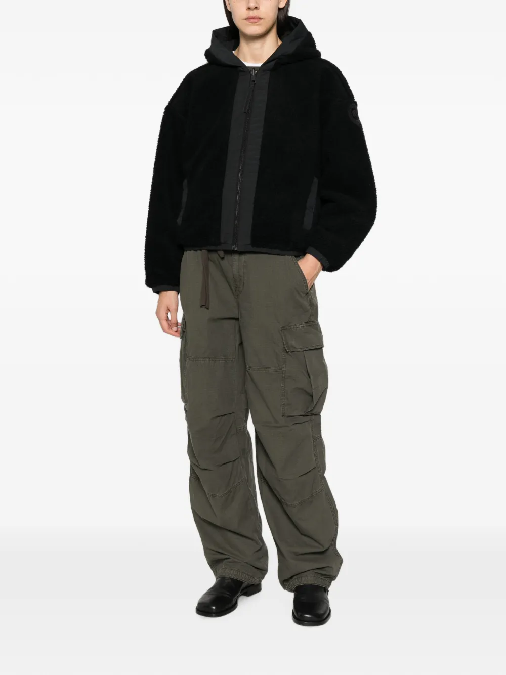 Canada Goose Alberni omkeerbaar fleece bomberjack Zwart