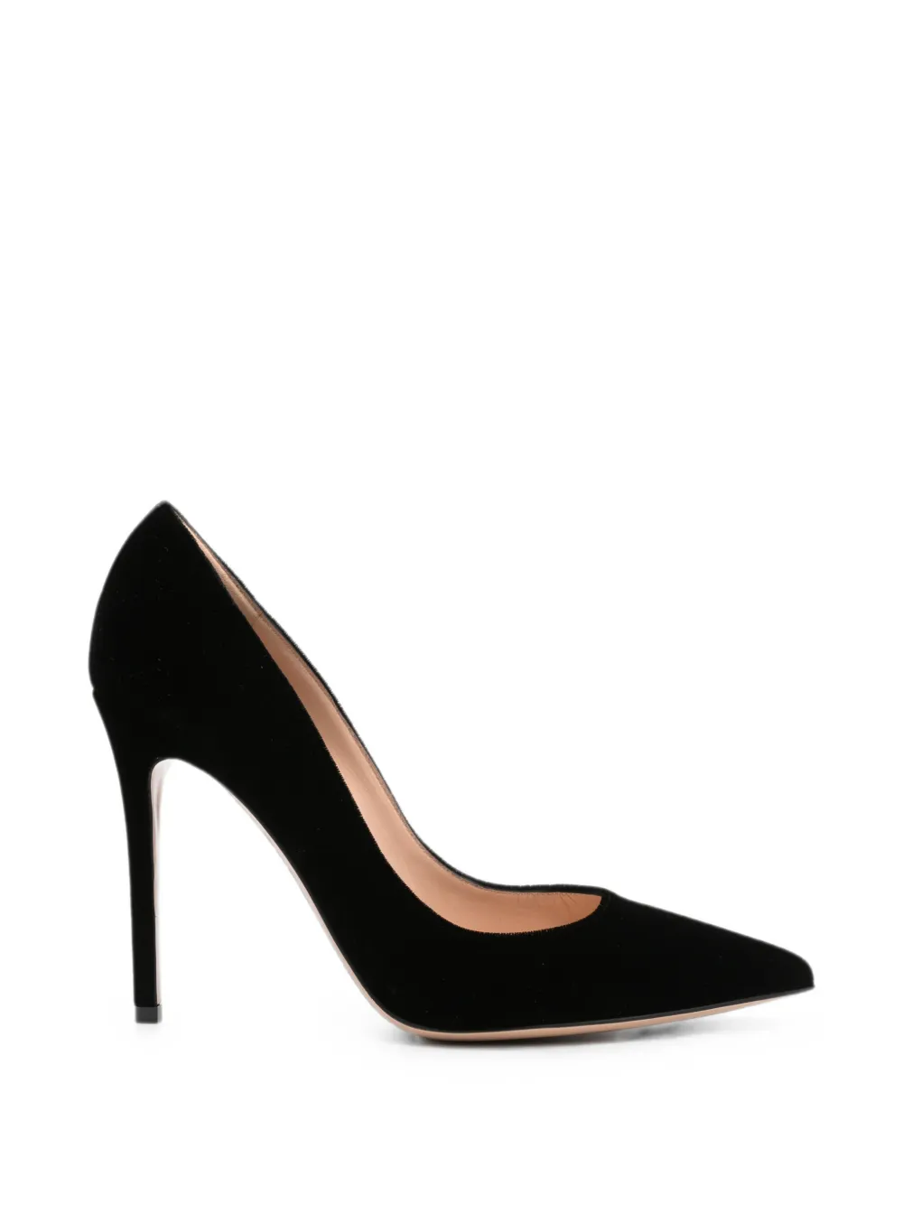 Gianvito Rossi Gianvito velvet pointed-toe heeled pumps - Nero