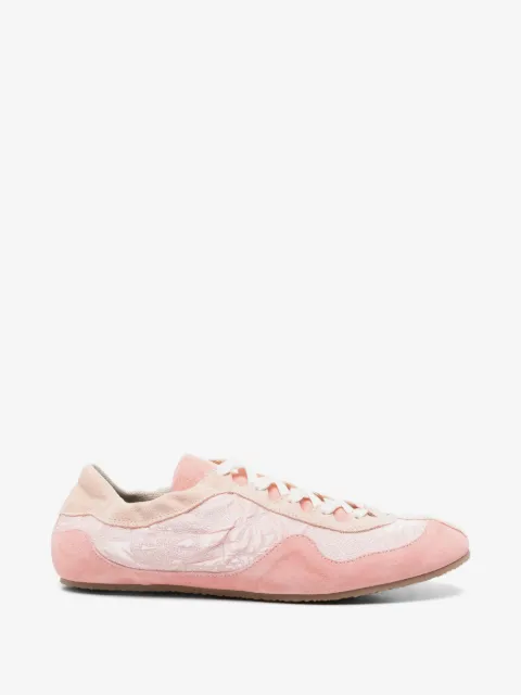 Cecilie Bahnsen Blaise Windflower-embroidered suede sneakers