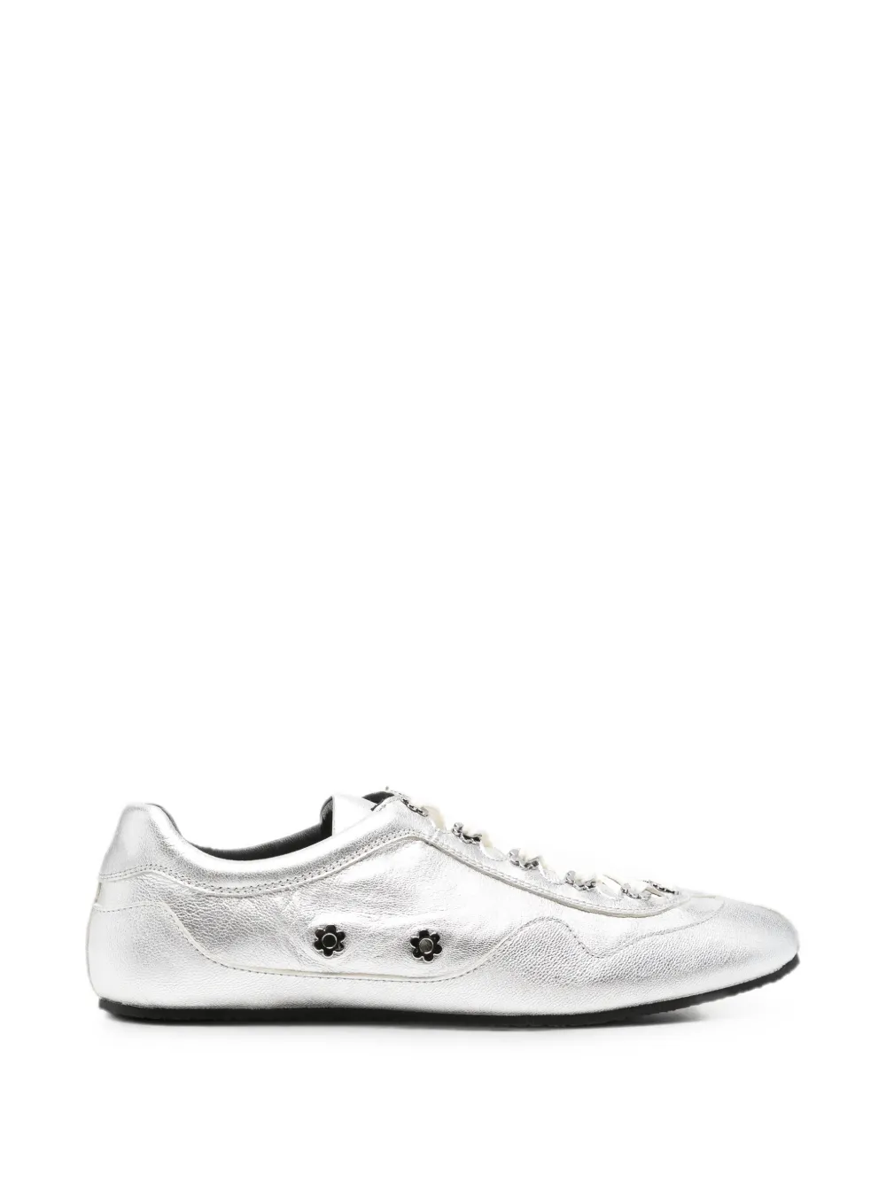 Cecilie Bahnsen Blaise flower-stud sneakers Zilver