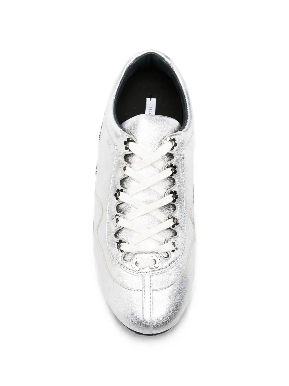 Cecilie Bahnsen Blaise flower-stud sneakers Zilver