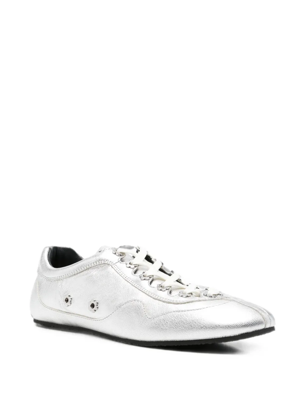 Cecilie Bahnsen Blaise flower-stud sneakers Zilver