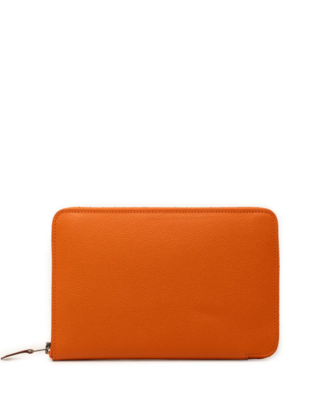 Hermès Pre-Owned 2009 Epsom Azap Integral Zip Around Wallet long wallets - Orange