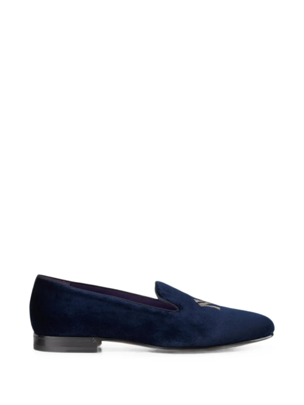 Ralph Lauren Purple Label x Alonzo Yankee chaussons Bullin en velours - Bleu Ralph Lauren Purple Label x Alonzo Yankee chaussons Bullin en velours - Bleu