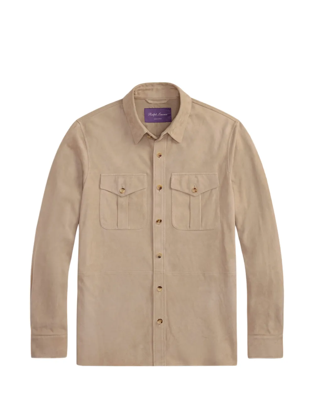 Ralph Lauren Purple Label Purple Label Wildlederjacke mit aufgesetzten Taschen - Nude