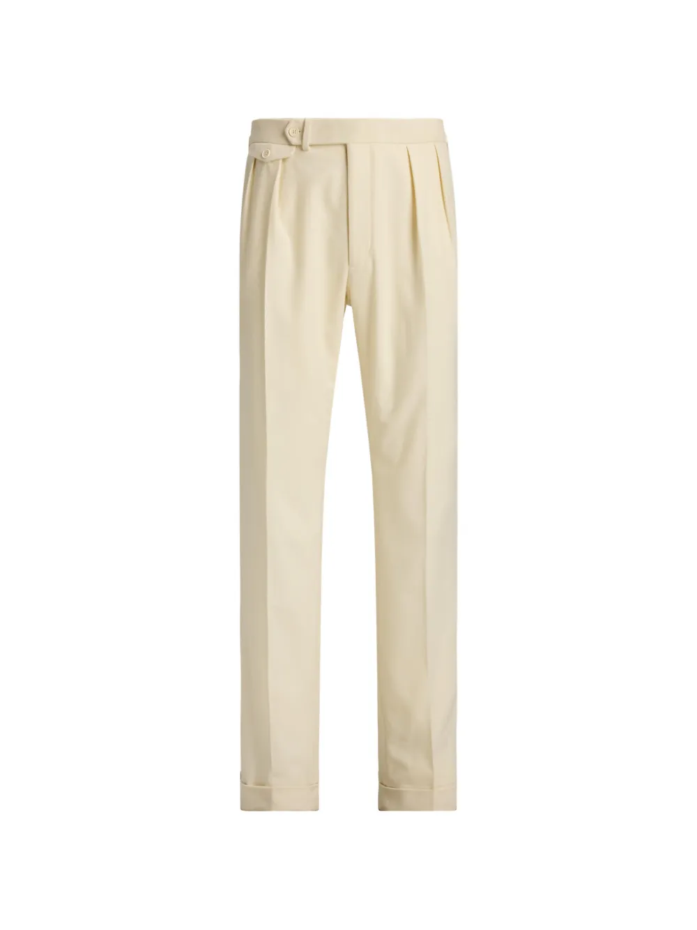 Ralph Lauren Purple Label Gregory wollen plooibroek Beige