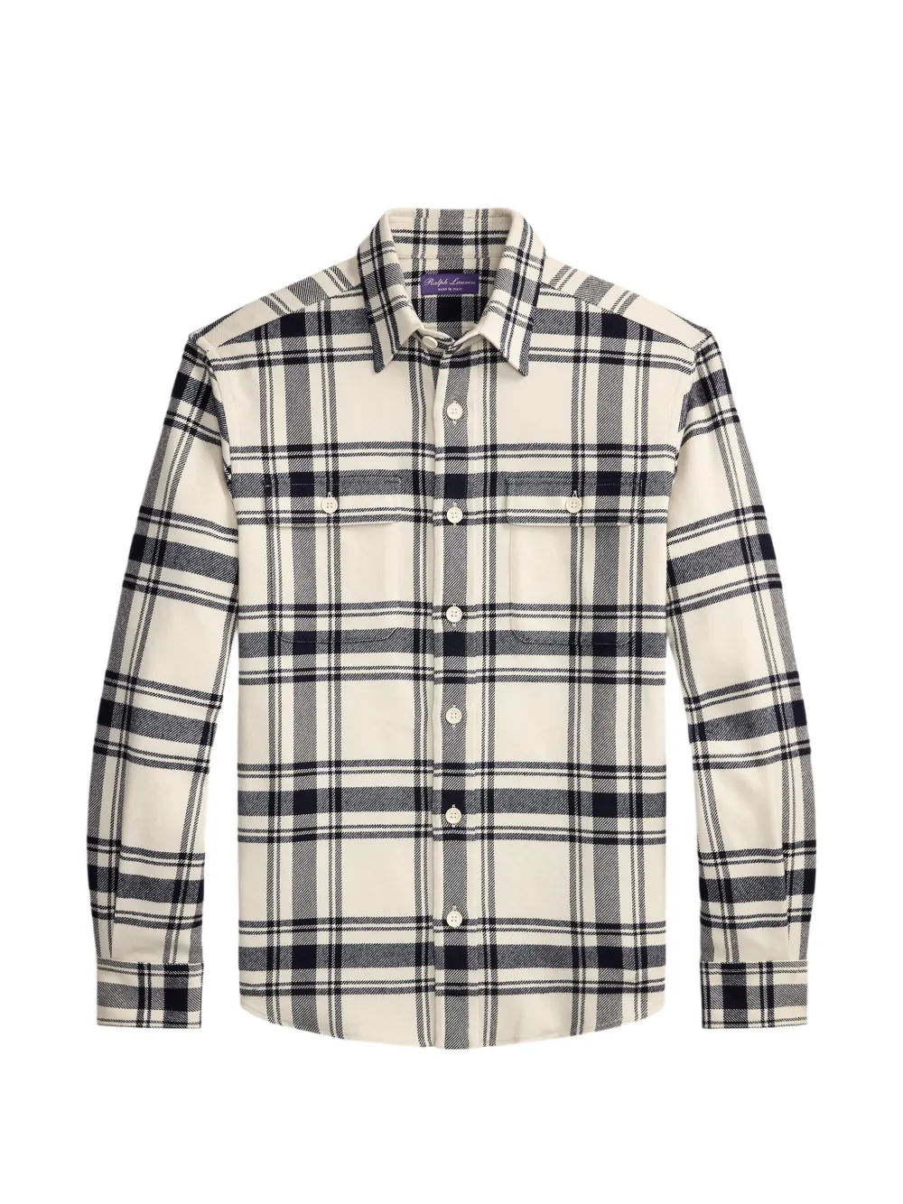 Ralph Lauren Purple Label Camicia Cooper a quadri - Toni neutri