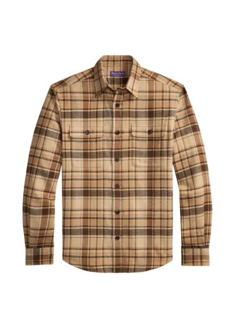 Ralph Lauren Purple Label camisa Cooper con motivo de cuadros