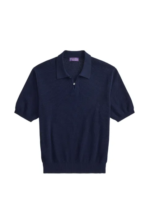 Ralph Lauren Purple Label tuck-stitch polo shirt