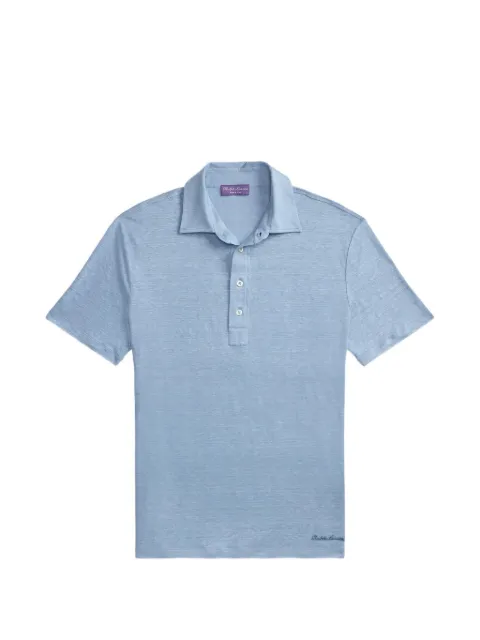 Ralph Lauren Purple Label linen jersey polo shirt