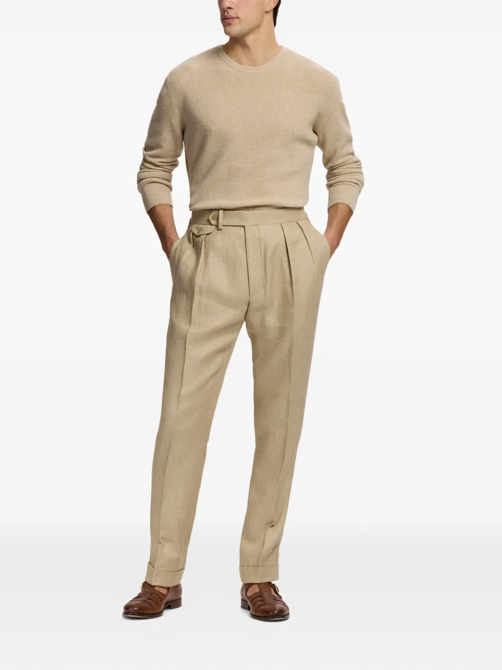 Ralph Lauren Purple Label Kasjmier trui Beige