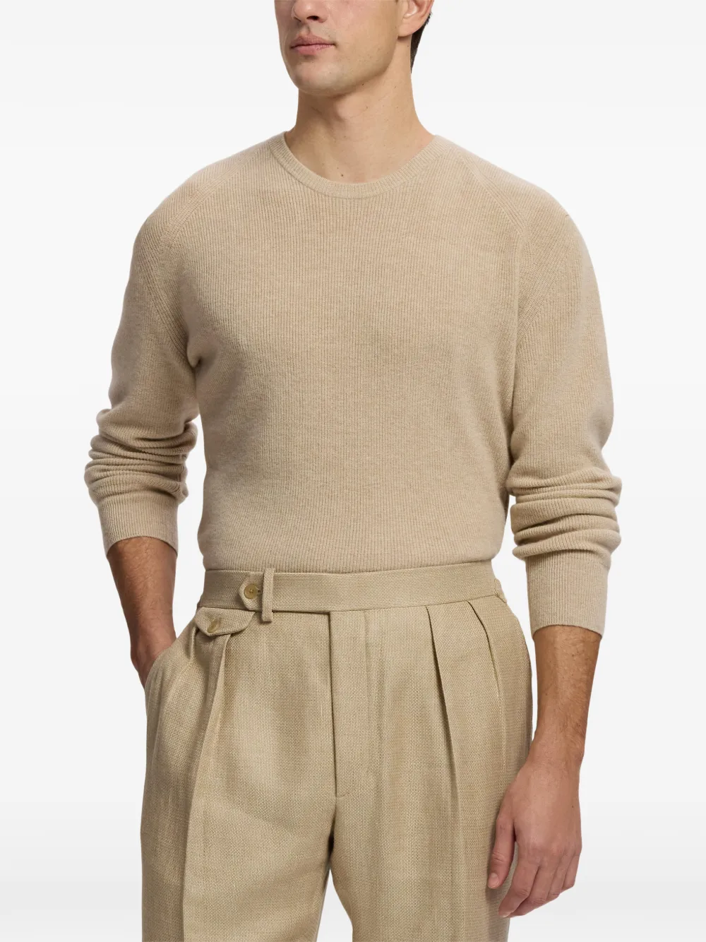 Ralph Lauren Purple Label Kasjmier trui Beige