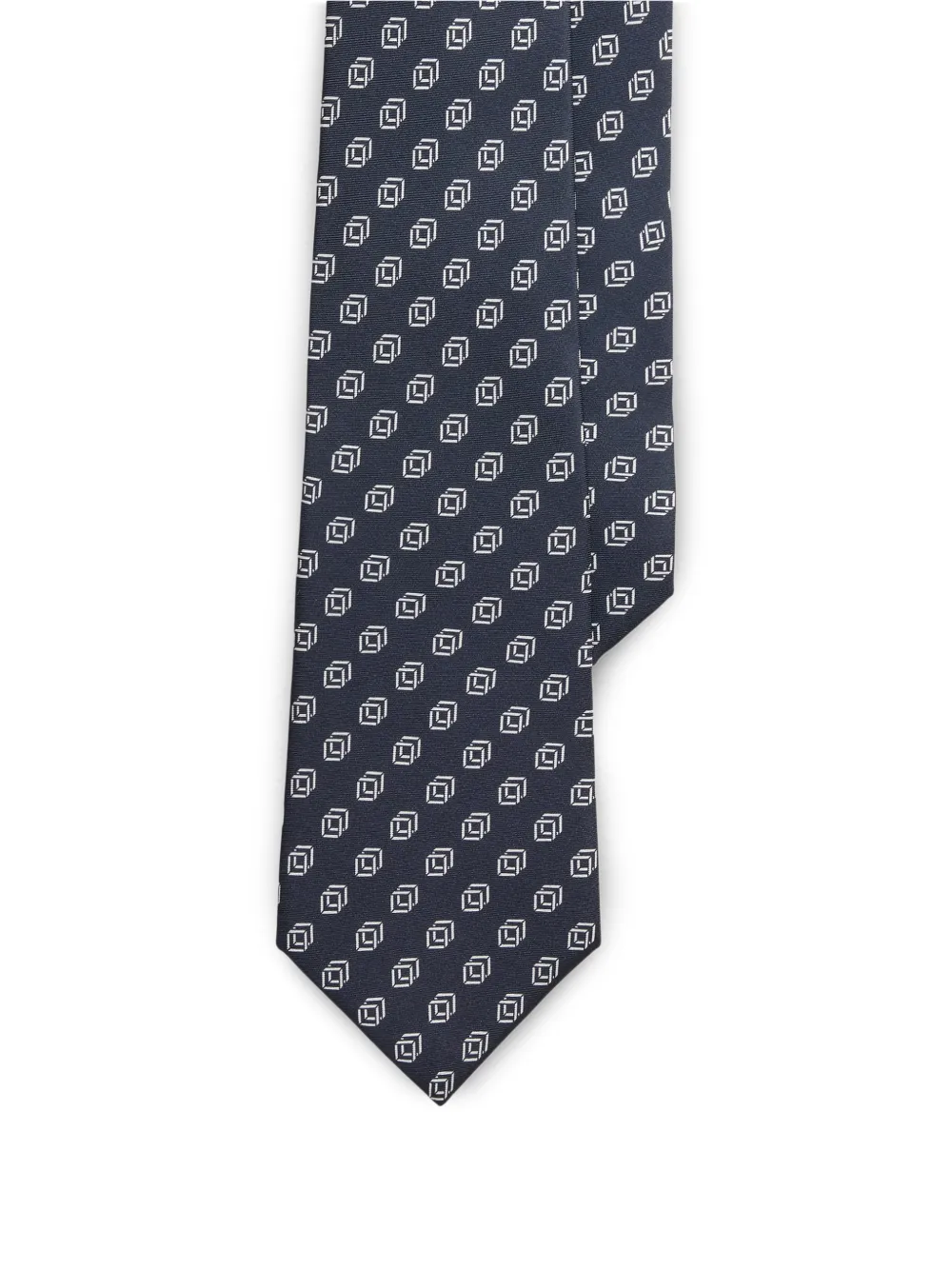 Ralph Lauren Purple Label Cravatta Linked-Cubes - Blu