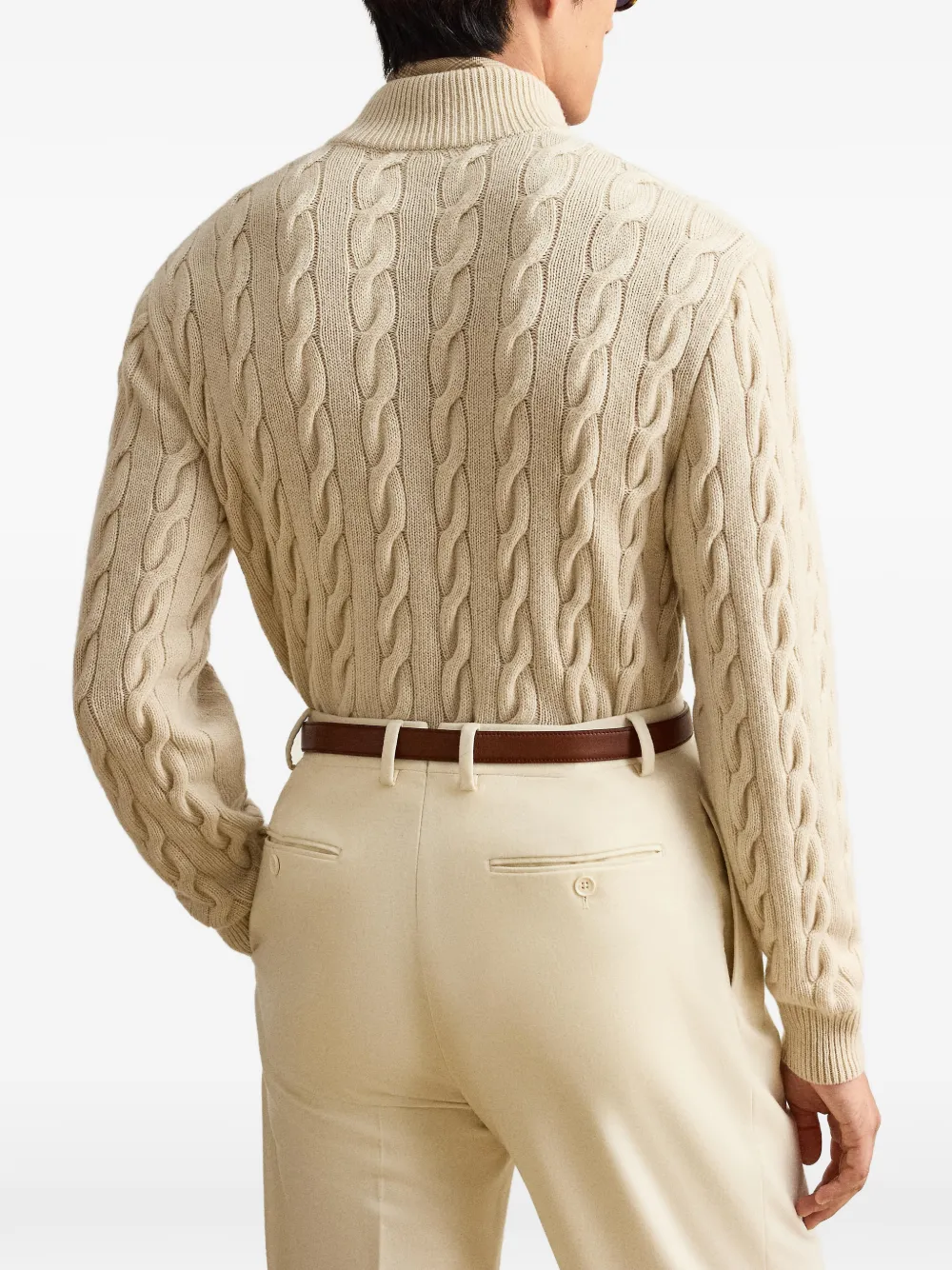 Ralph Lauren Purple Label Kasjmier sweater Beige