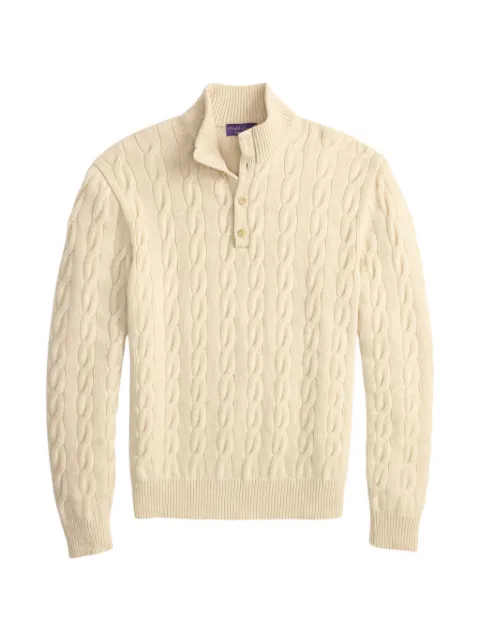 Ralph Lauren Purple Label cable-knit cashmere sweater