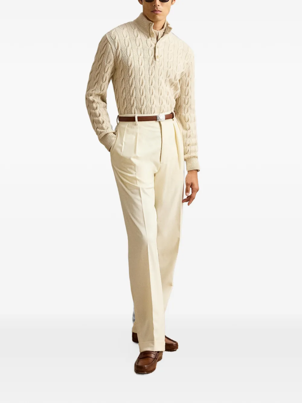 Ralph Lauren Purple Label Kasjmier sweater Beige