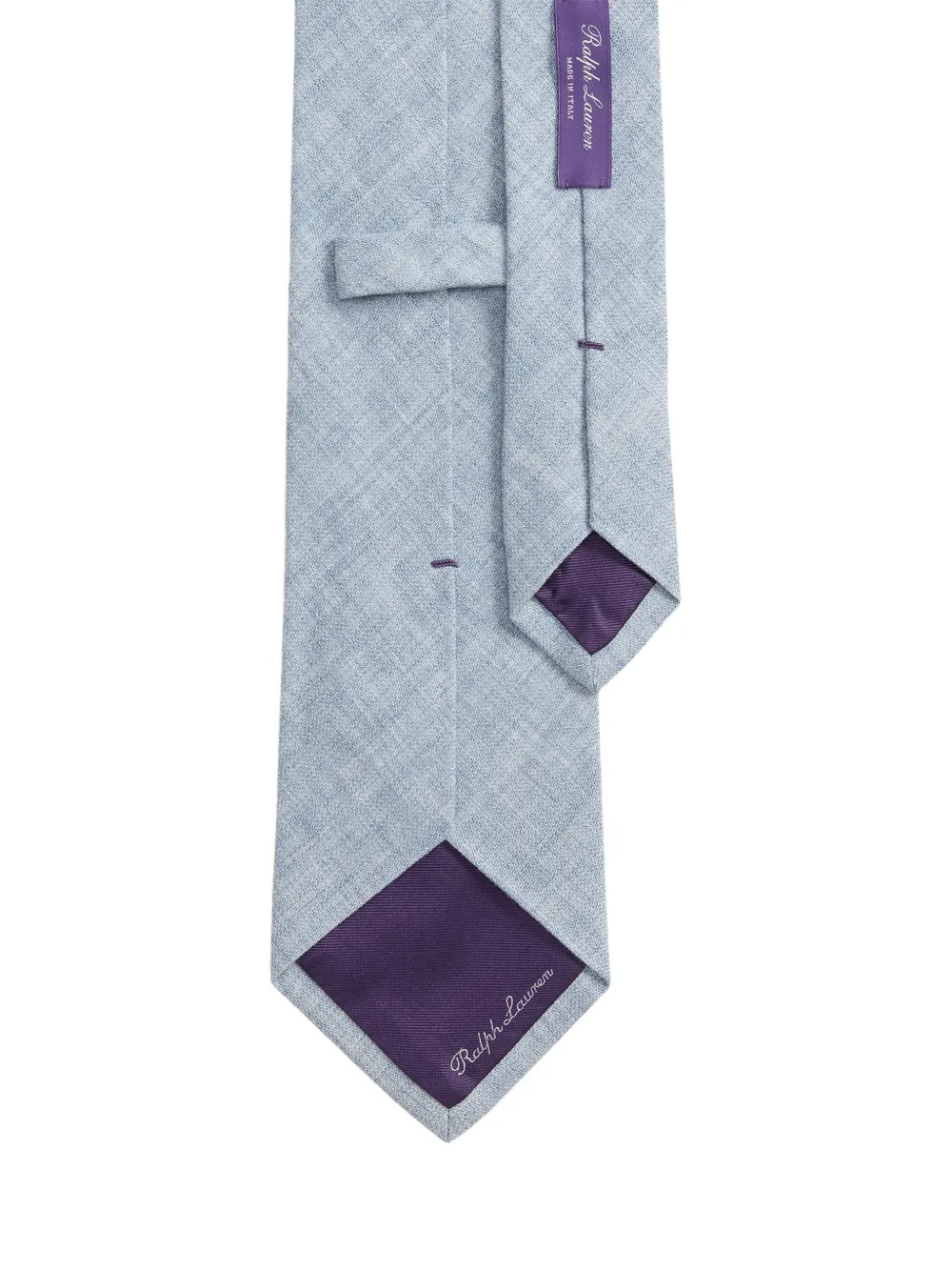 Ralph Lauren Purple Label Délavé stropdas van linnenblend Blauw