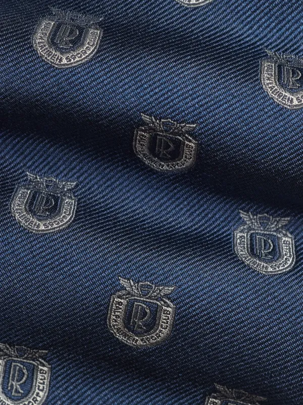 Ralph Lauren Purple Label crest-motif Silk Tie | Blue | FARFETCH