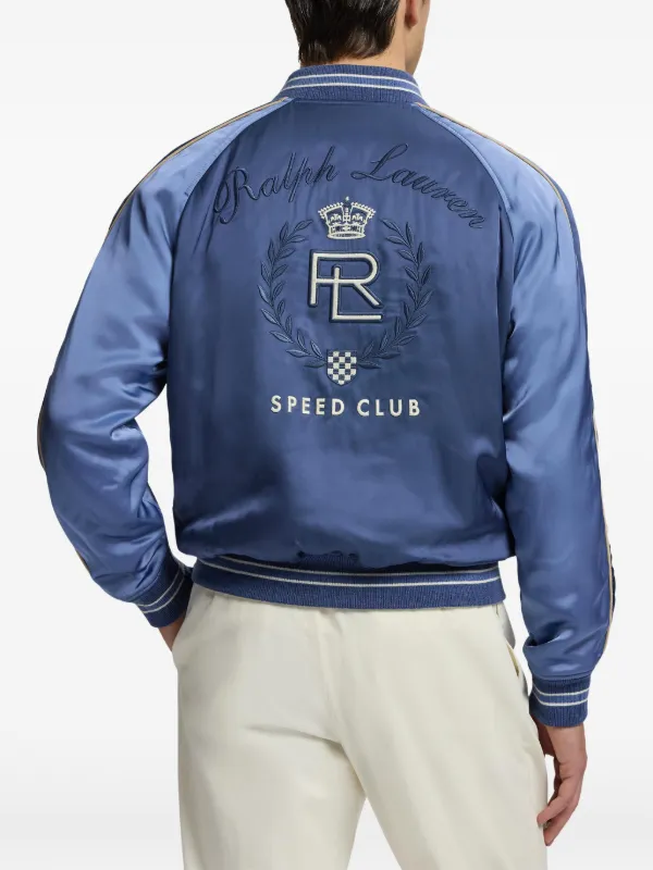 Ralph Lauren purple labelリバーシブル ブルゾン M Ralph Lauren Purple Label Damon Reversible Satin Jacket | Blue