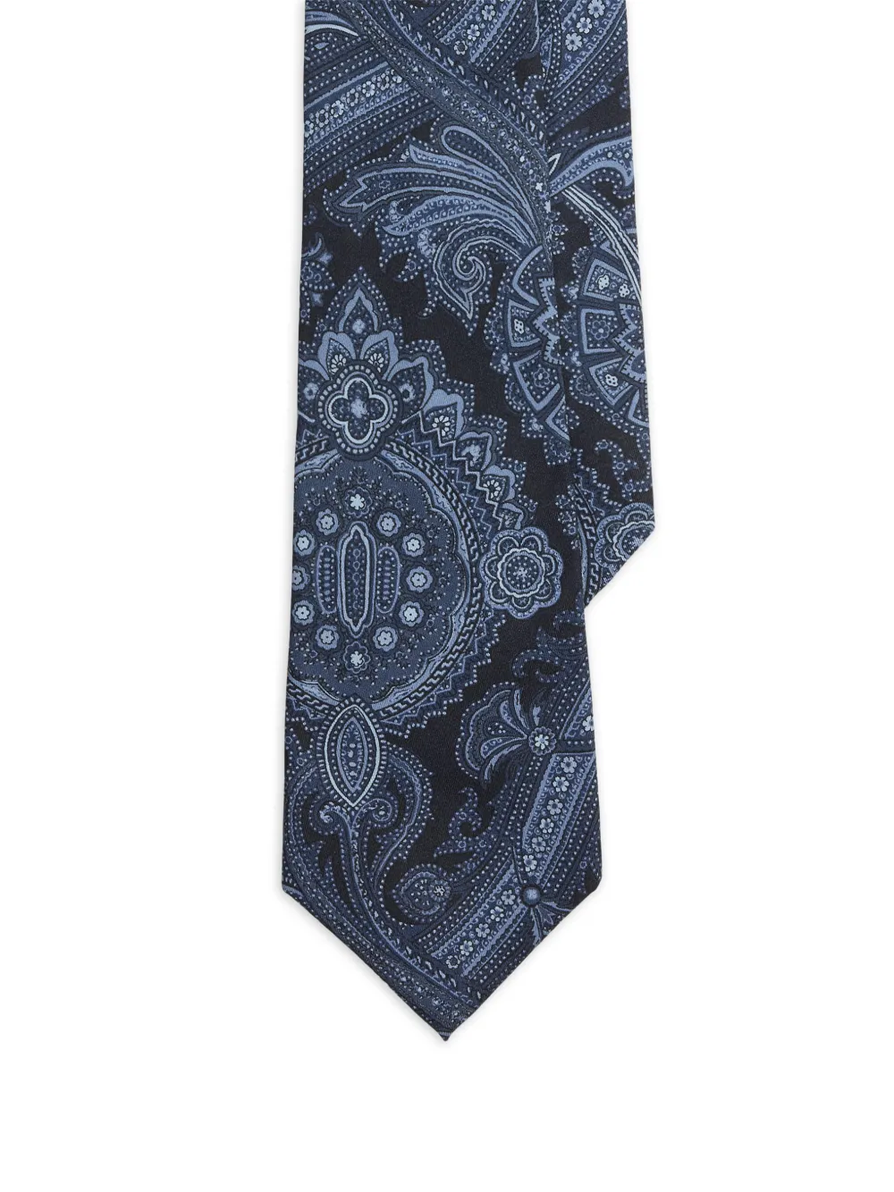 Ralph Lauren Purple Label Cravatta in seta con stampa paisley - Blu