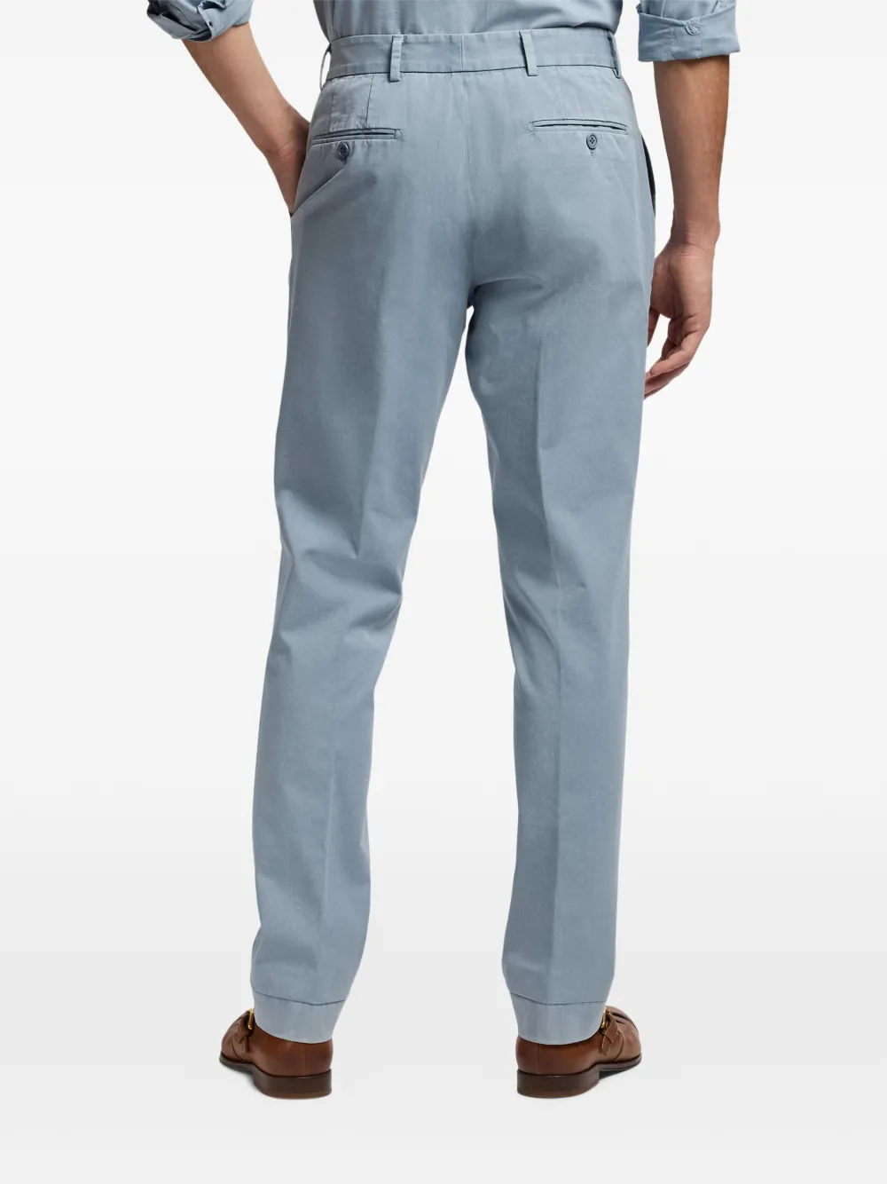 Ralph Lauren Purple Label Stretch chino met geverfd effect Blauw