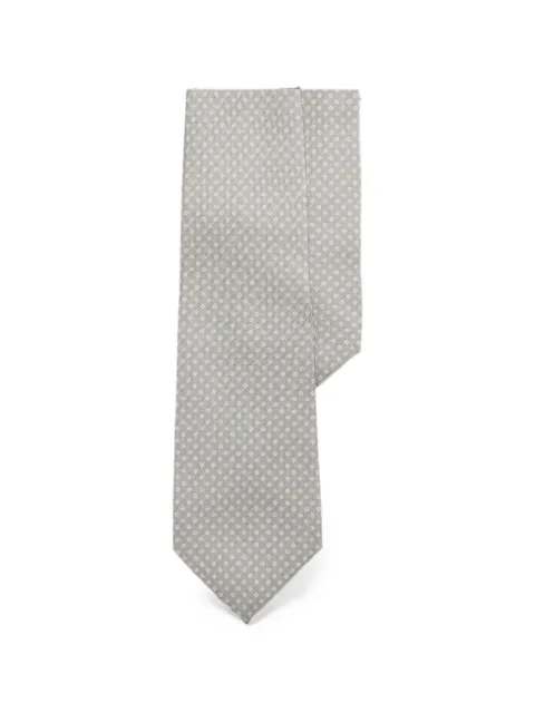 Ralph Lauren Purple Label diamond-patterned silk tie
