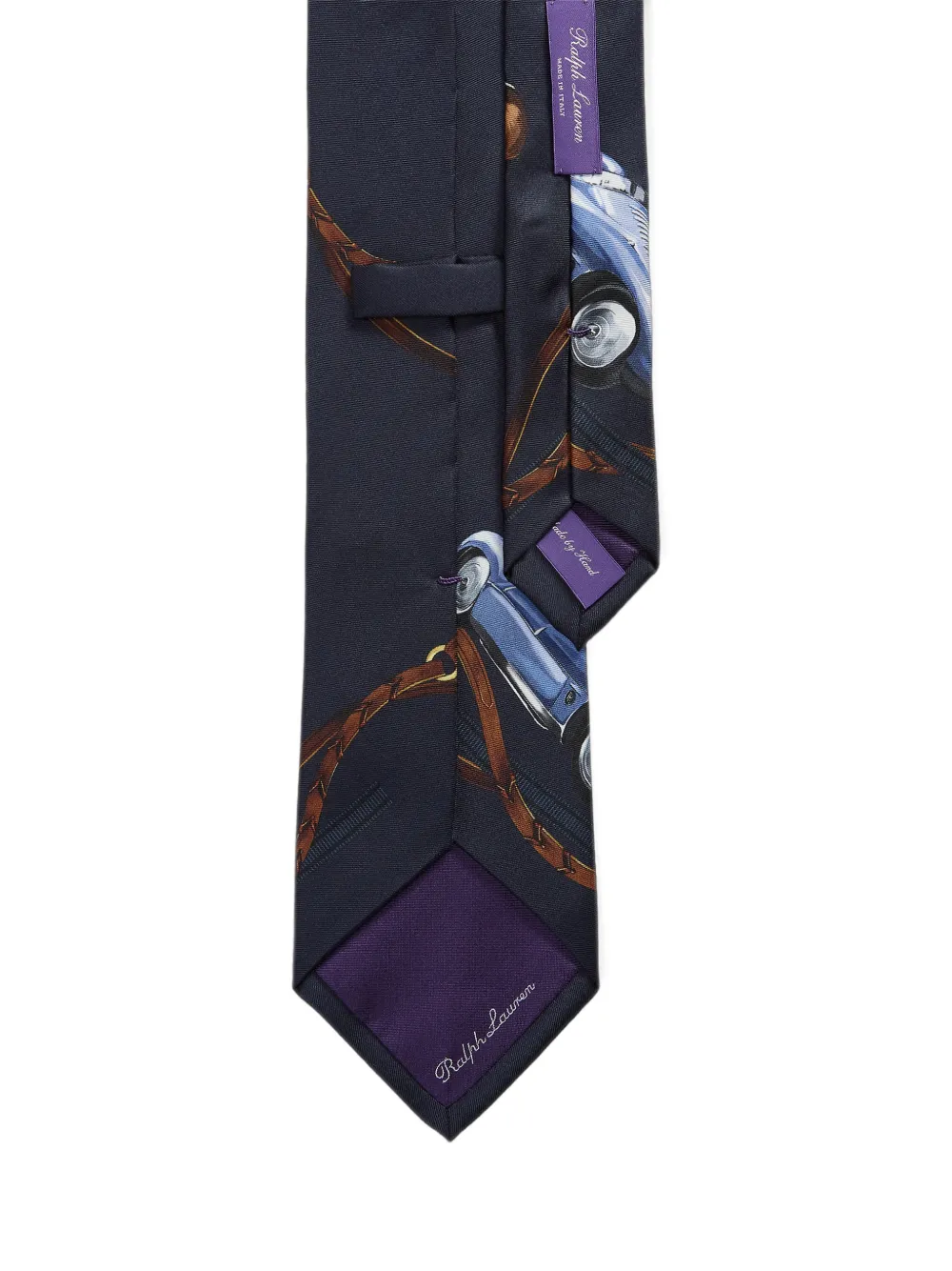 Ralph Lauren Purple Label Zijden stropdas met print Blauw