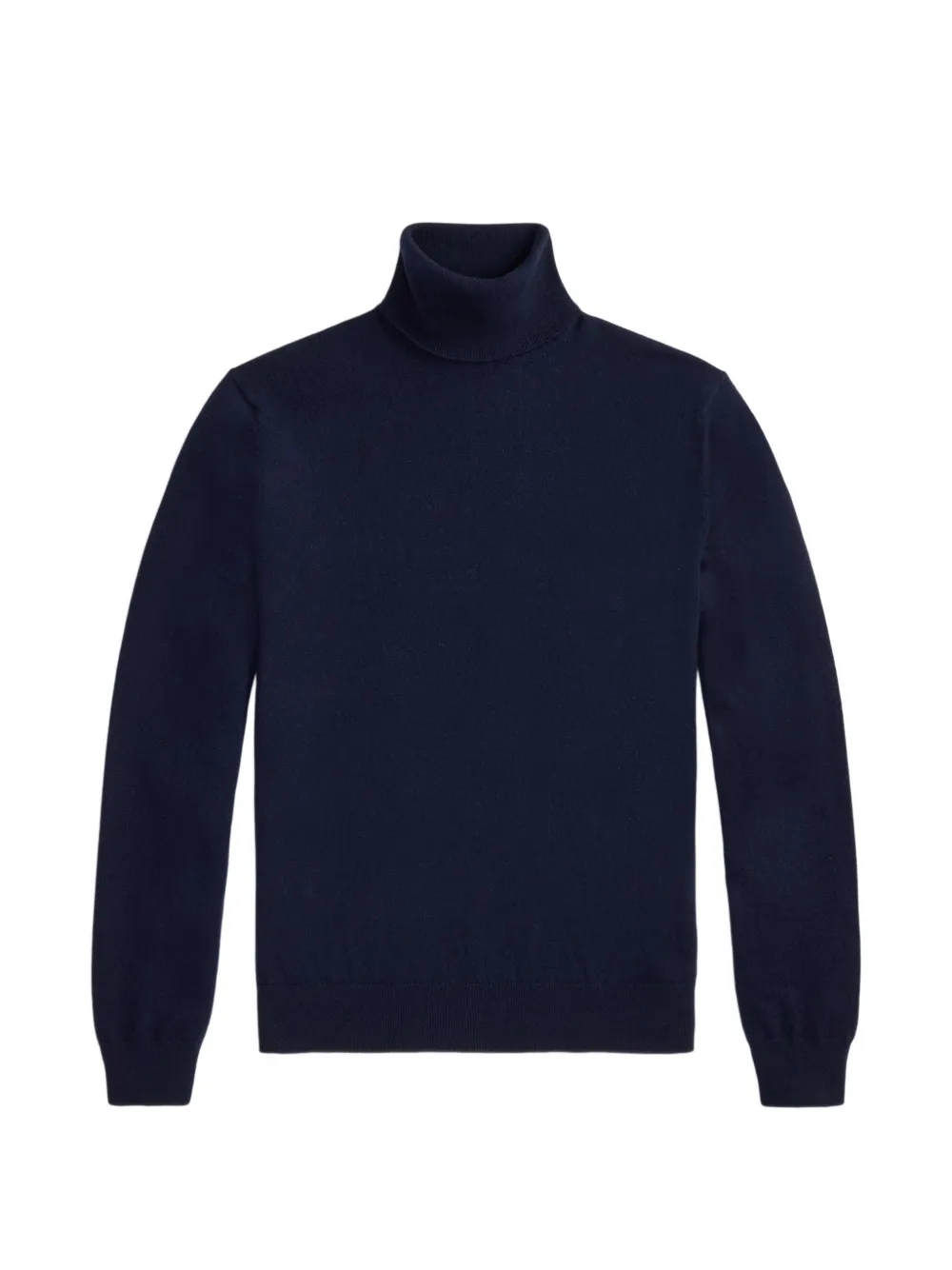 Ralph Lauren Purple Label Fijngebreide kasjmier top met col Blauw