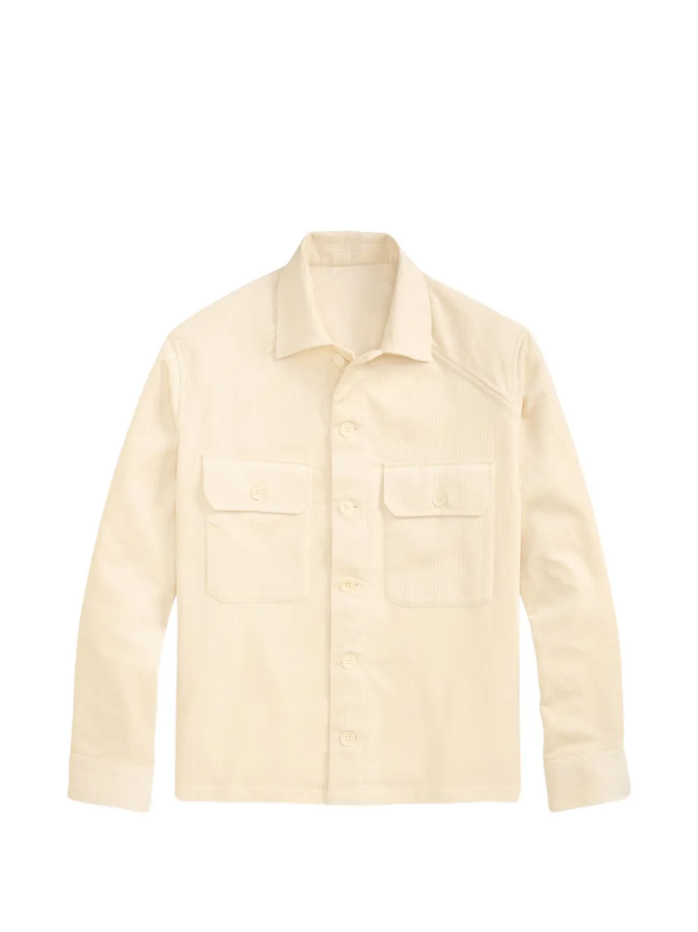 Ralph Lauren Purple Label Cordhemd mit Taschendetail - Nude