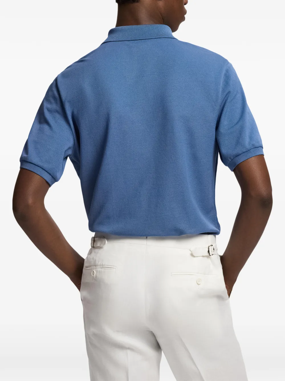 Ralph Lauren Purple Label Katoenen poloshirt Blauw