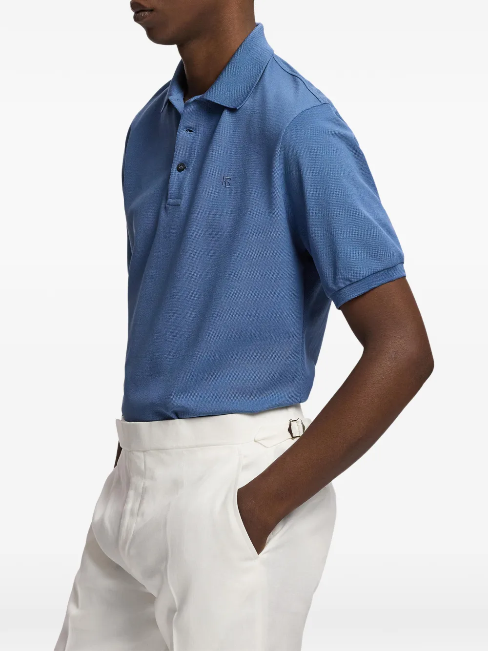 Ralph Lauren Purple Label Katoenen poloshirt Blauw