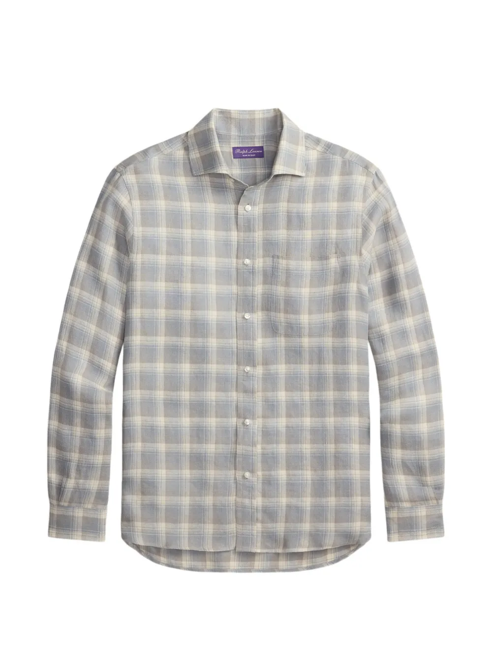 Ralph Lauren Purple Label Camicia tartan - Grigio