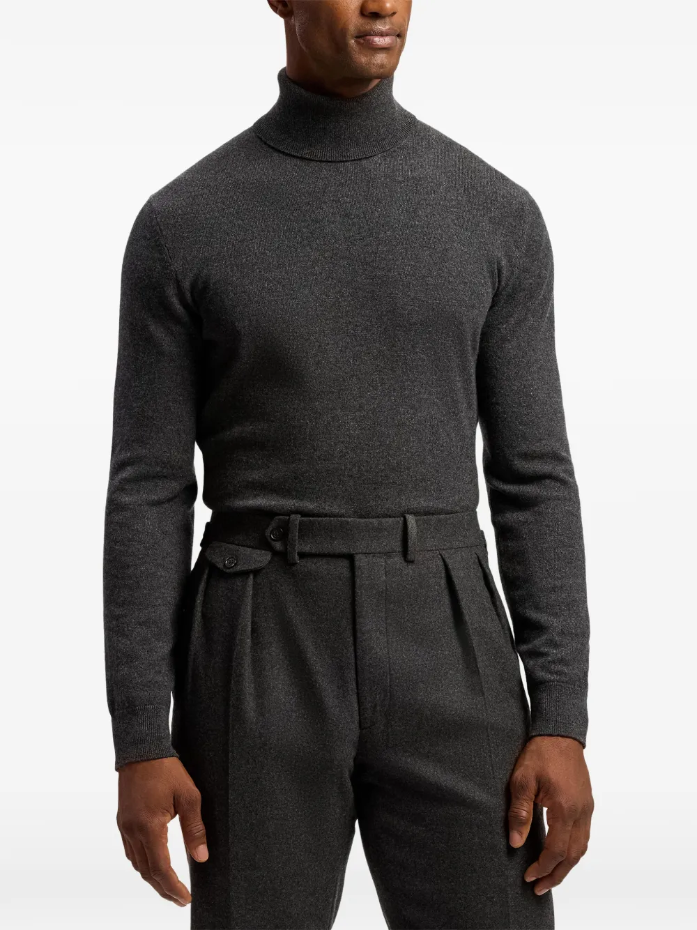 Ralph Lauren Purple Label turtleneck cashmere sweater Grijs