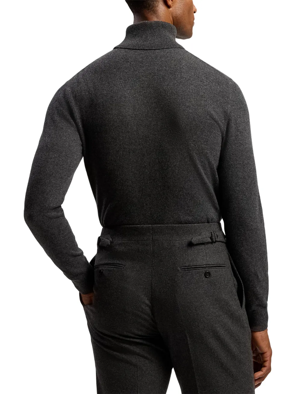 Ralph Lauren Purple Label turtleneck cashmere sweater Grijs