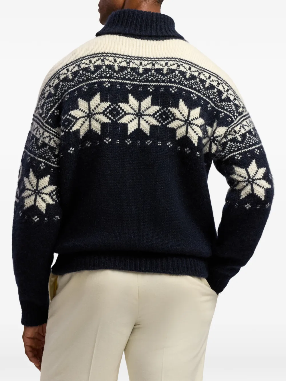 Ralph Lauren Purple Label Kasjmier coltrui Blauw