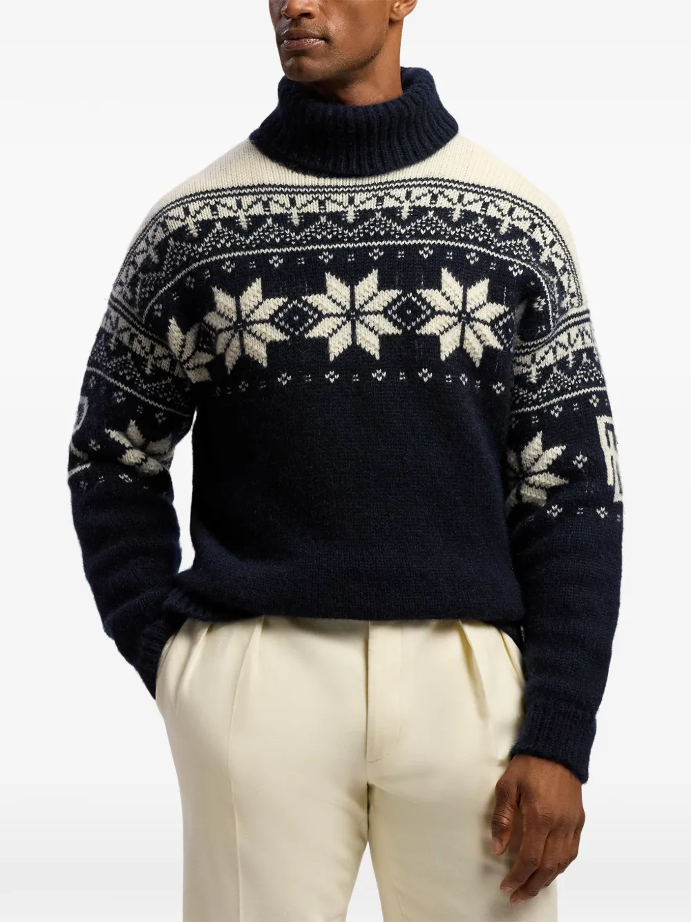 Ralph Lauren Purple Label Kasjmier coltrui Blauw