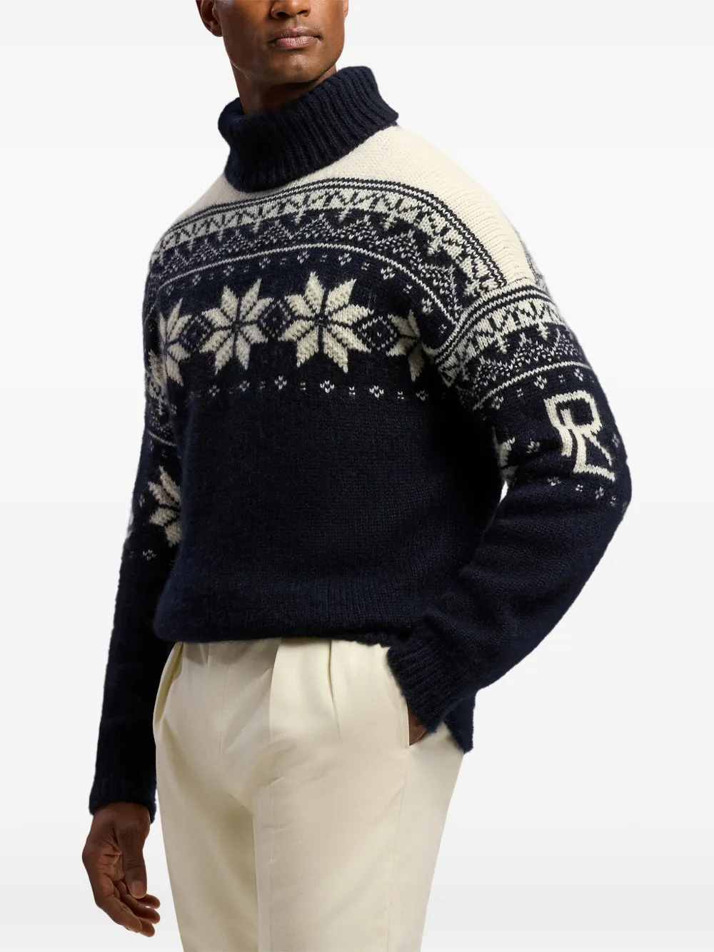 Ralph Lauren Purple Label Kasjmier coltrui Blauw