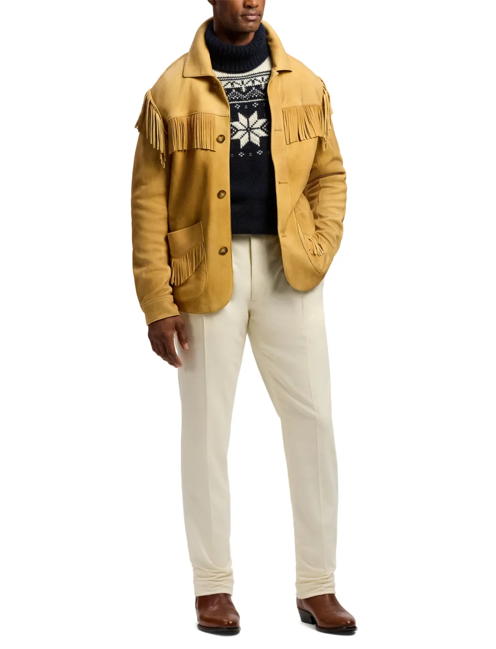 Ralph Lauren Purple Label Kasjmier coltrui Blauw
