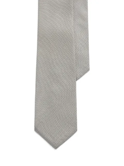 Ralph Lauren Purple Label geometric-print cashmere-silk tie